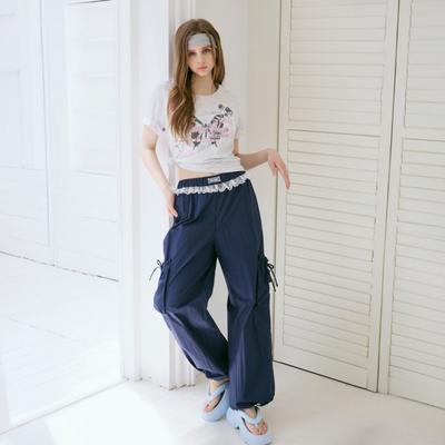 Lace String Pocket Cargo Pants Es2opt15