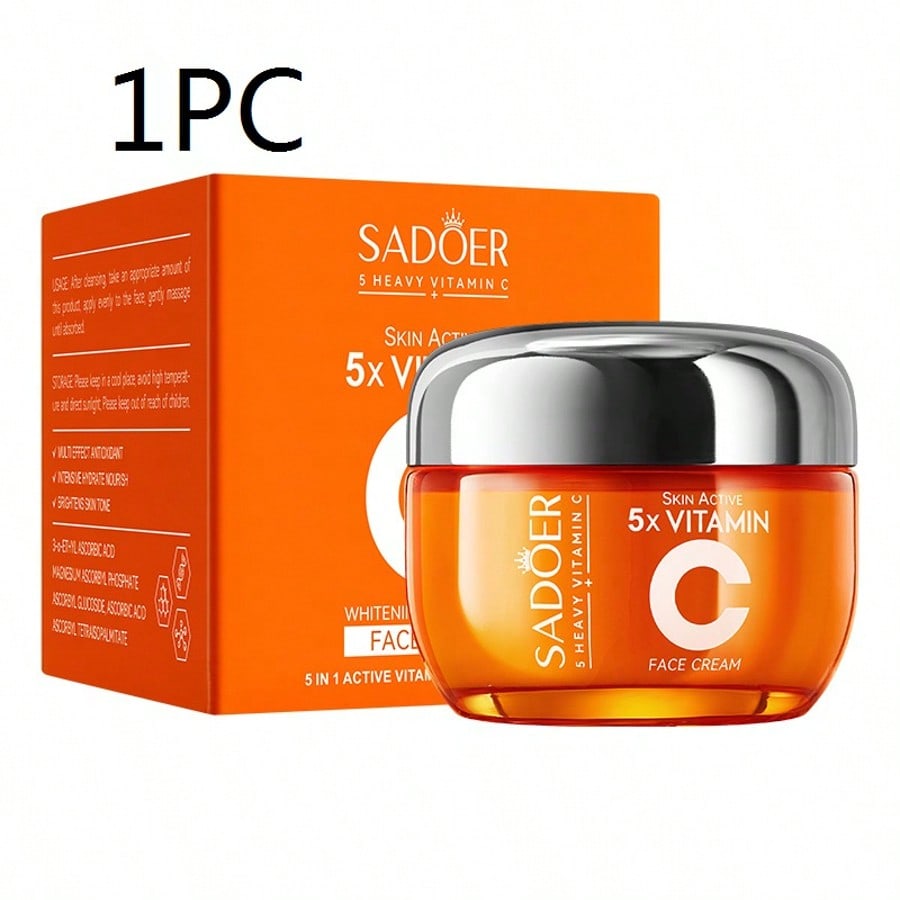 1PC Five-Layer Vitamin C Cream, Firming, Moisturizing, Hydrating And Softening The Skin Restore Skin