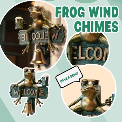 Welcome Doorbell, Outdoor Wind Chimes, Metal Garden Decoration, Wall Decoration Gift Signs, Doorbell That Rings When The Door Opens, Outdoor Basi