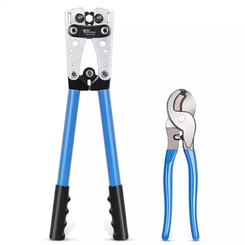 HX-50B Cable Crimping Tool Terminals Crimper Plier Car Auto Copper Ring Terminal Wire Crimp Terminals Soldered Connectors Kit