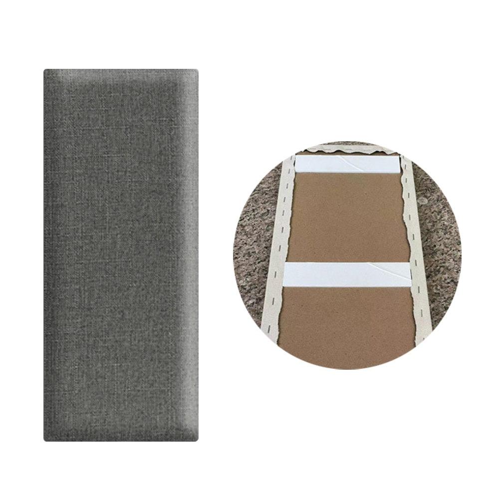 Soft Material Imitation Linen Soft Bag Self-adhesive Design Self-adhesive Headboards  Home Decor