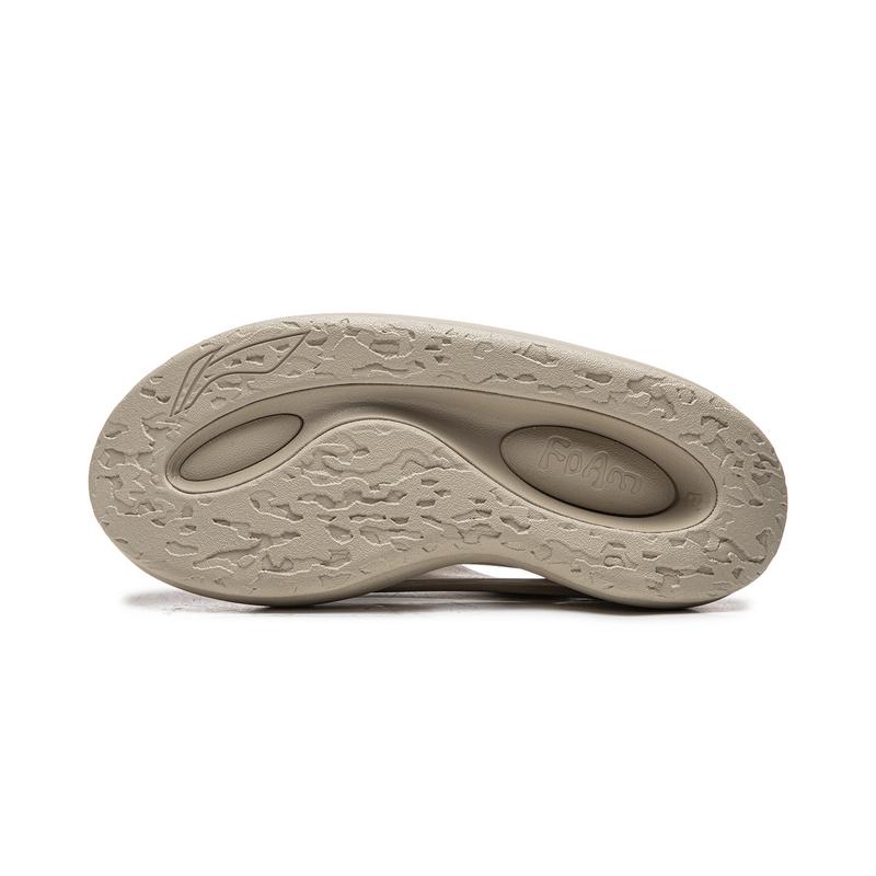 Li Ning Slide Slippers Unisex Ecru AZSW001-4