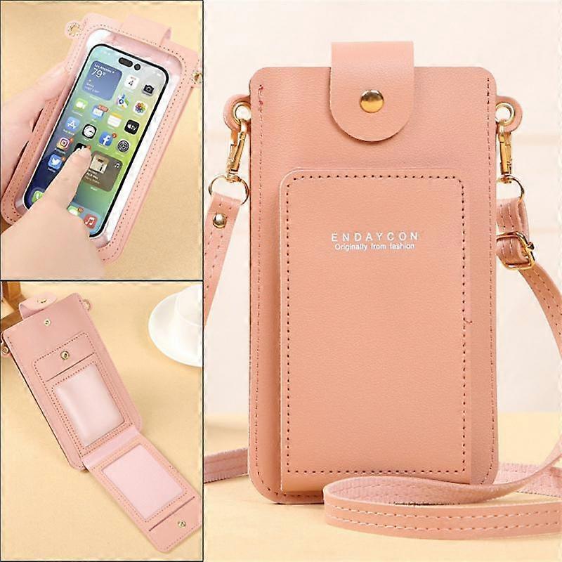 Phone Bag Wallet Women Mobile Touch Screen Shoulder Strap Bag Ladies Purse Large Capacity Travel