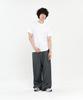 SIGNATURE Single-Pleat Wide Slacks [Gray]