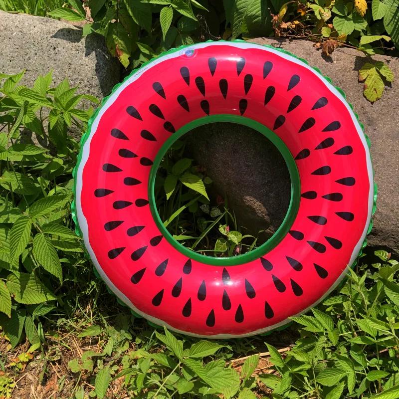 Watermelon Inflatable Swimming Ring PVC Thickened Summer Water Toys for Kids Adults Simulation Pool Beach Party Decoration