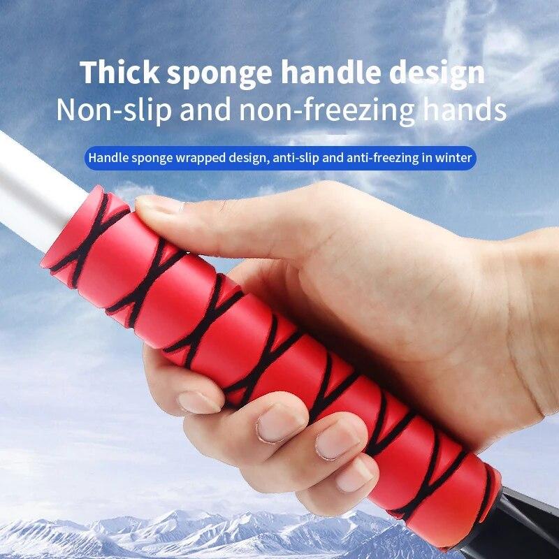 Car Snow Shovel Removable Auto Windshield Shovel With EVA Foam Handle Frost Scraper Winter Multifunctional Snow Clearing Brush
