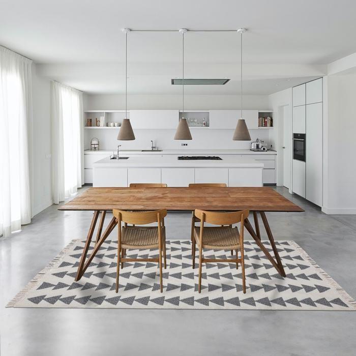 Tapis kilim rectangulaire BERBI REVERSIBLE Ecru 80x150 cm - UNAMOURDETAPIS - Vintage - Coton
