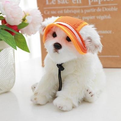 Chapéu de Princesa com Aba Redonda para Animal de Estimação Chapéu de Sol Ajustável para Cachorro Chapéu Sombrero de Cachorro com Gravata Borboleta Moda Exterior