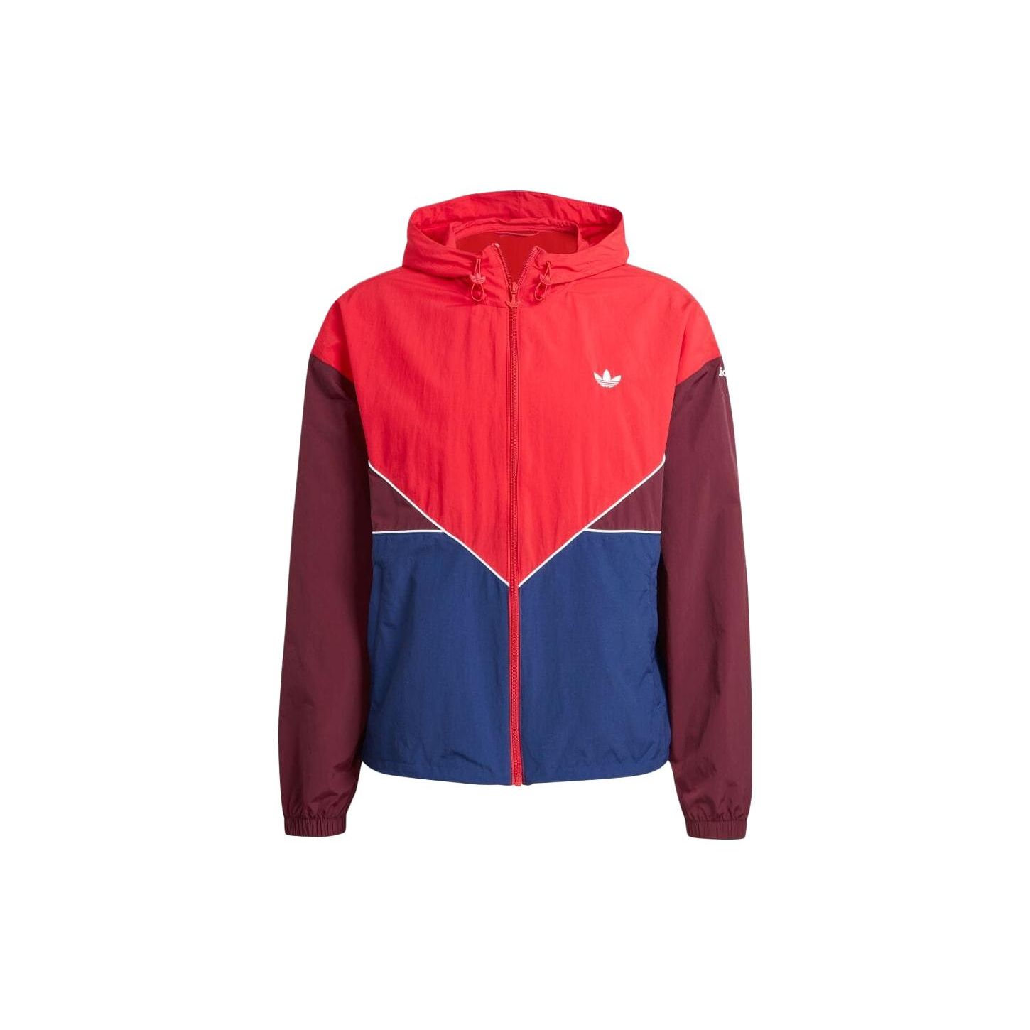 

Adidas Куртка с капюшоном и длинным рукавом Originals Color Block Logo Мужские куртки Красные Синие IM4418 M