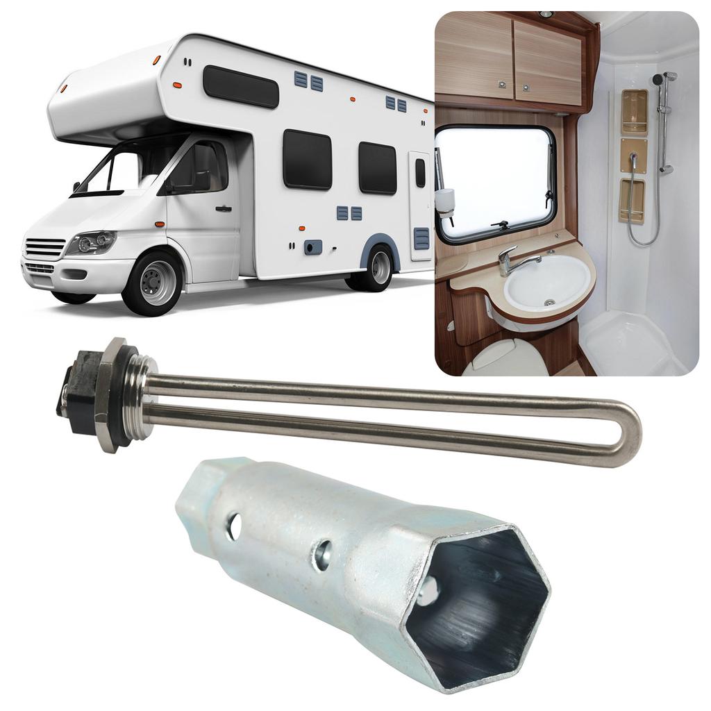 High Efficiency Water Heater Element 120V 1440W Heating Device Spare Part Simple Installation for Recreational Vehicles