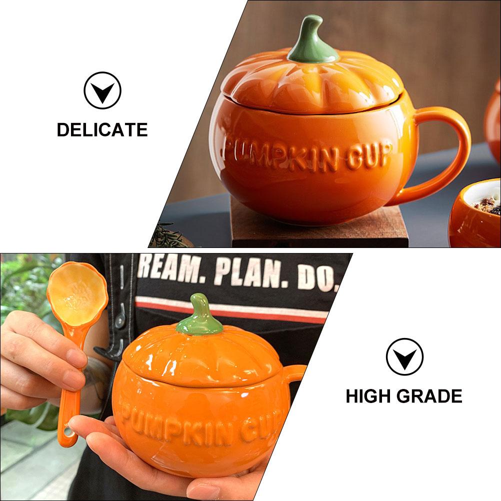Pumpkin Mug Ceramic Milk Ceramics Cup Water Juice Coffee Storage Cups Creamer Tea