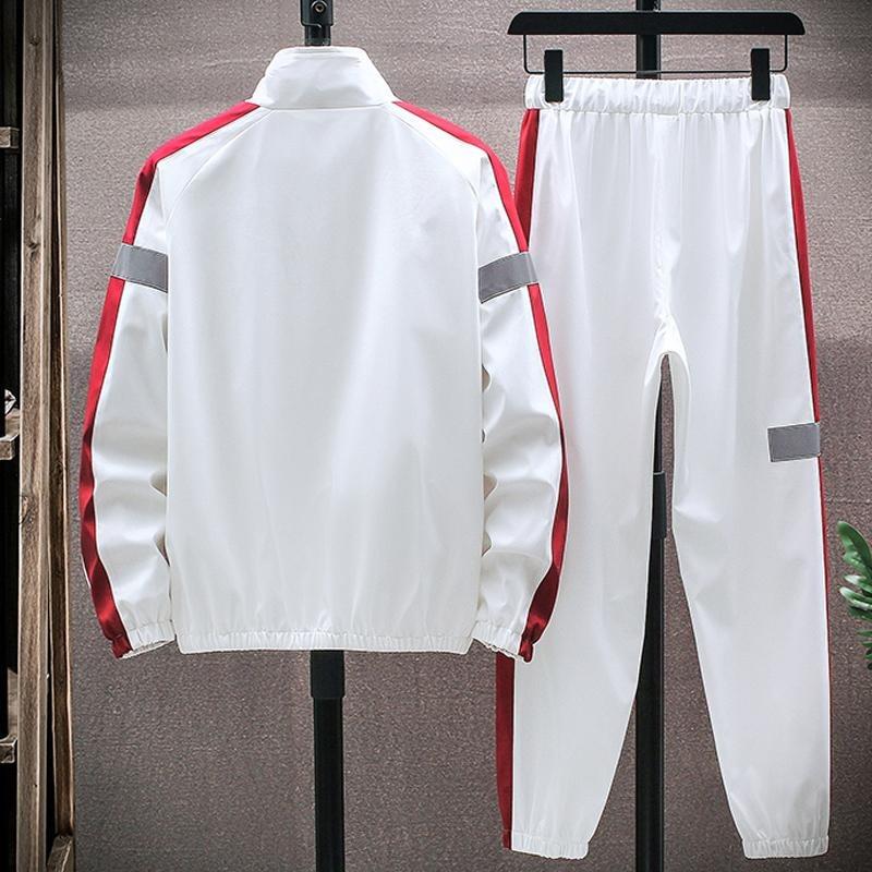 Men Tracksuit Two Piece Set Men'S Sets Sportswear Spring Autumn Jacket+Pants Casual Sports Suit Men Clothing Hip Hop