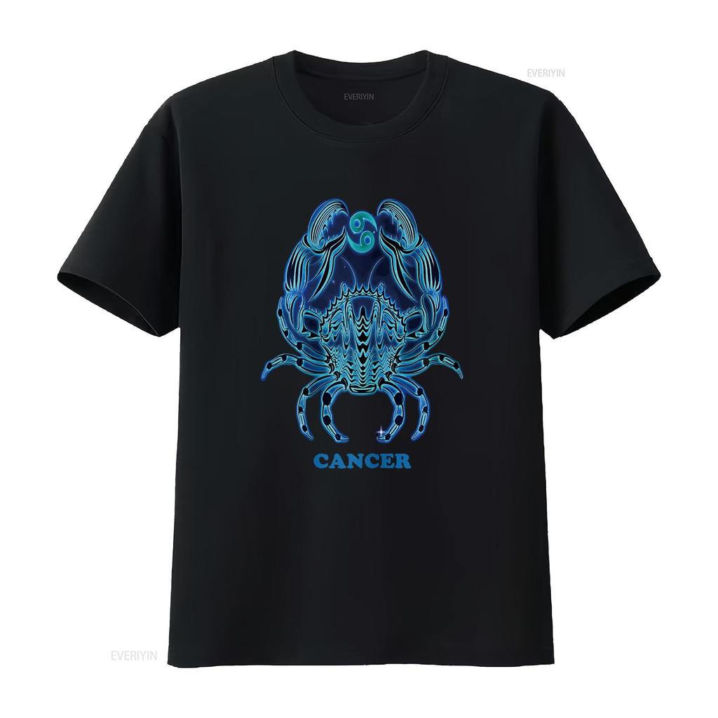 Cancer Personality Astrology Zodiac Sign Horoscope Design T Shirt vintage Washed designer clothes Top For Everyday Wear Casual