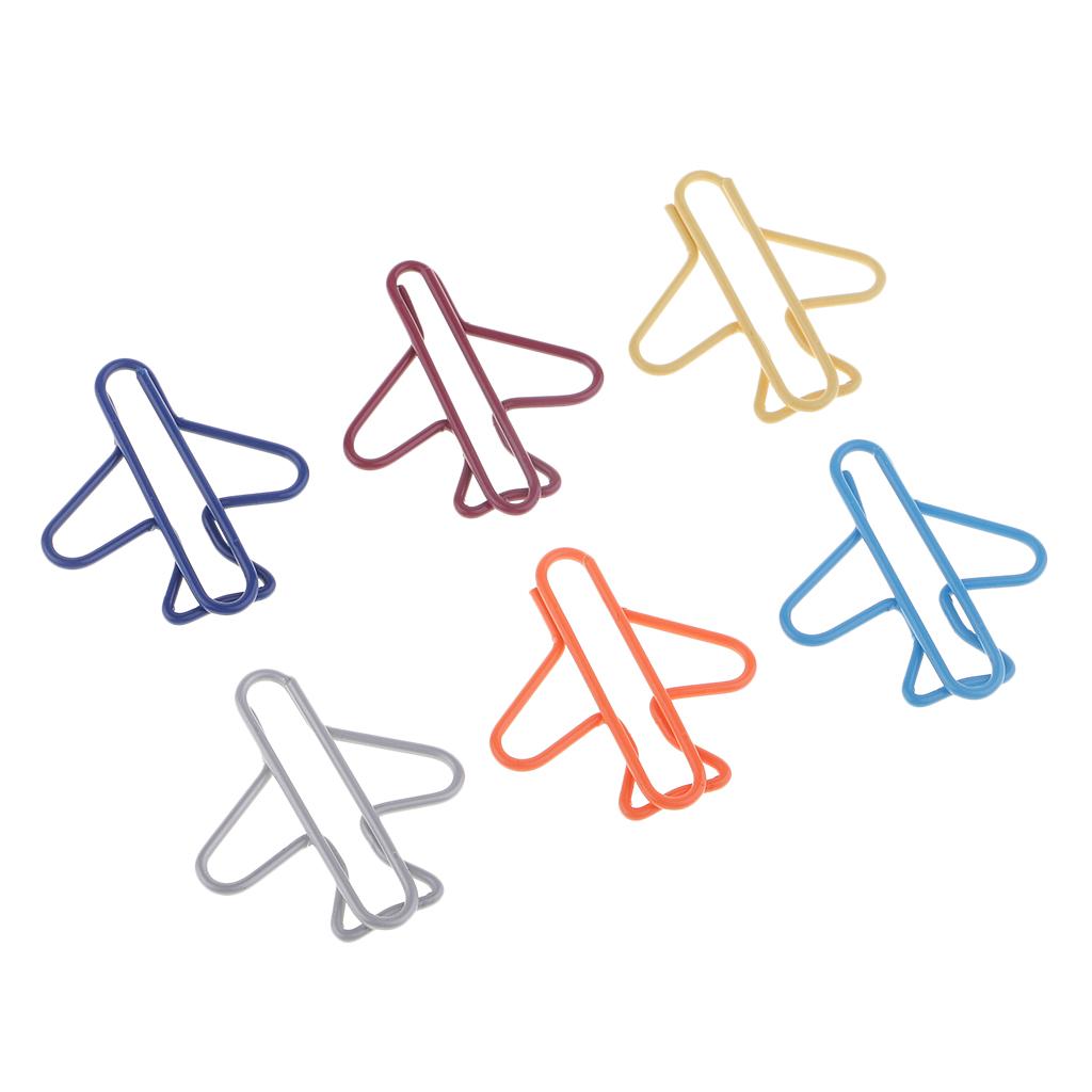 Metal Paper Clips Assorted Colors Medium Size Memo Bookmark Craft Supplies for Office School Scrapbooking Materials