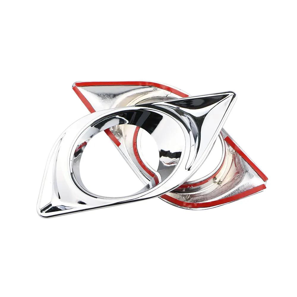 For Nissan Versa Latio Almera Sunny 2011 2012 2013 2014 2015 2016 2017 Front Fog Light Lamp Cover Trim Sticker Accessories