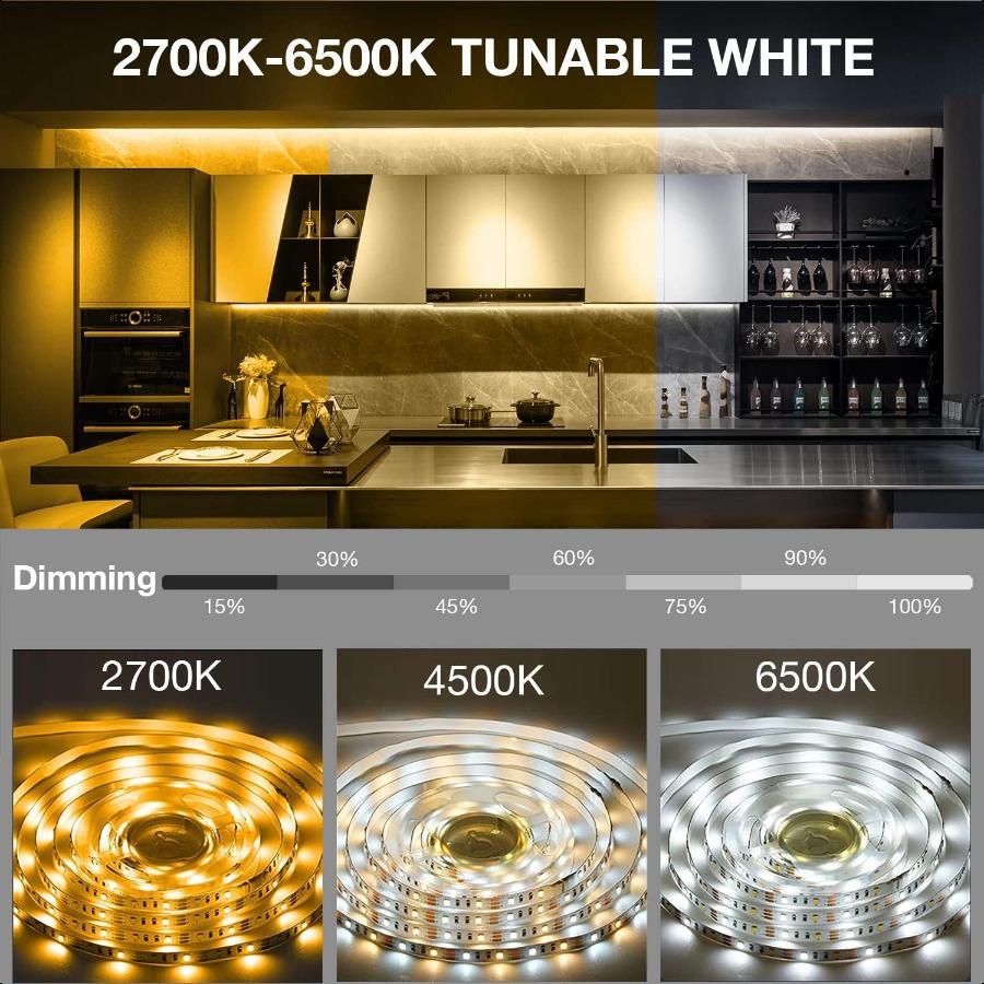 

Under Cabinet Lights 6 PCS Under Cabinet Lighting with Remote Dimmable LED Strip Lights for Bedroom LED Lights for Kitchen Cabi United States