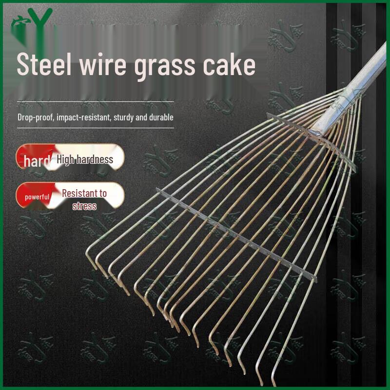 14-Tooth Integrated Steel Garden Rake