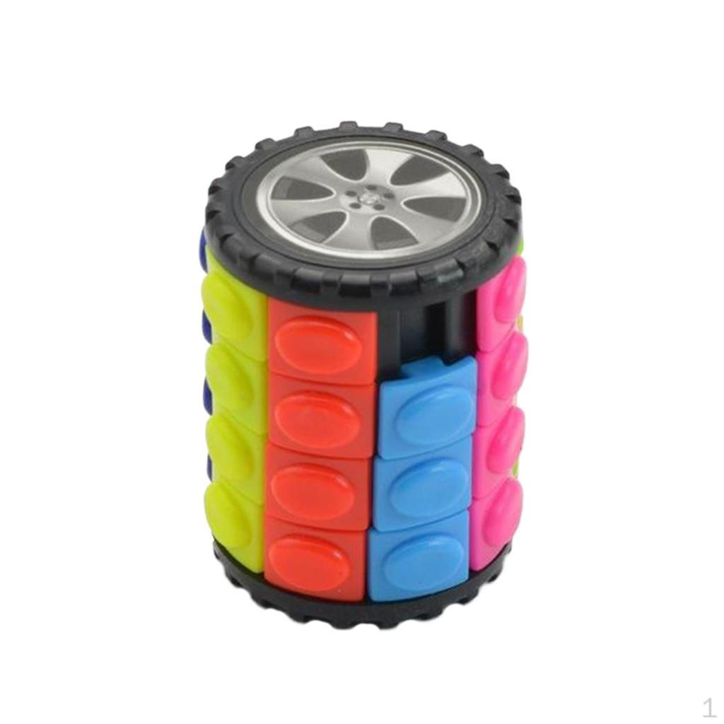

Toys for Adults/Teens/Boys/Girls, Rotate & Slide Puzzle,Brain Teaser,Cylinder Cube Gift,Birthday 4x4
