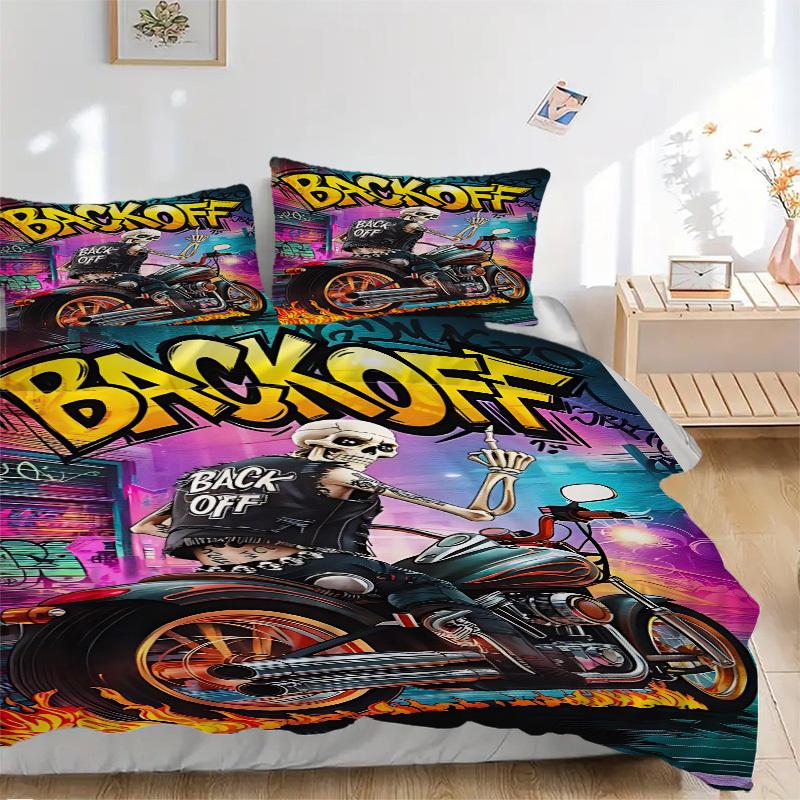 

3pcs Back Off Vest Cover Set, 1 Cover + 2 Pillowcases (No Insert), Bedding for All Seasons, Bedding,Bedroom Decor yy250922067 135x200cm