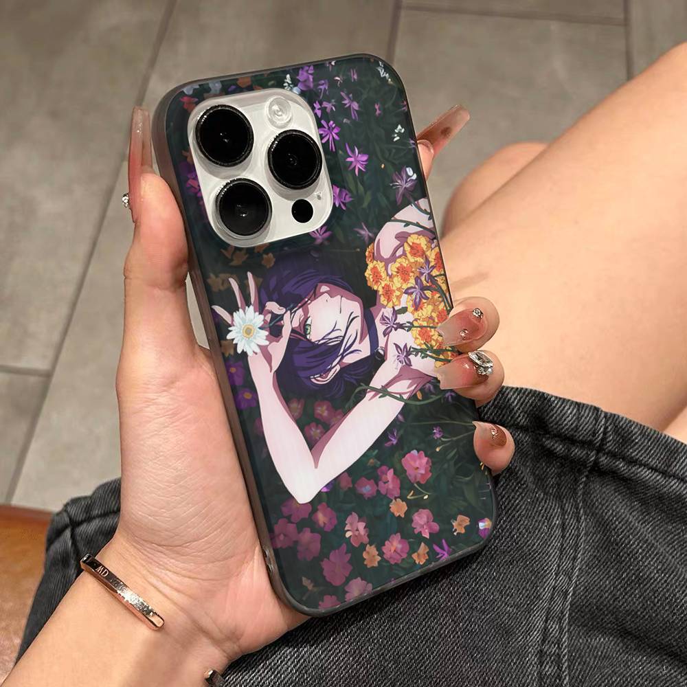 Cool Anime R-Reze For IPhone 17 16 15 11 12 13 14 Pro Max Plus Pro Corrugated Translucent Back Phone Cover