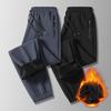 Pánské podzimní a zimní polstrované a zesílené venkovní větruodolné nepromokavé kalhoty na spěch Cestovní kalhoty velké velikosti Turistika Horolezectví Teplé kalhoty