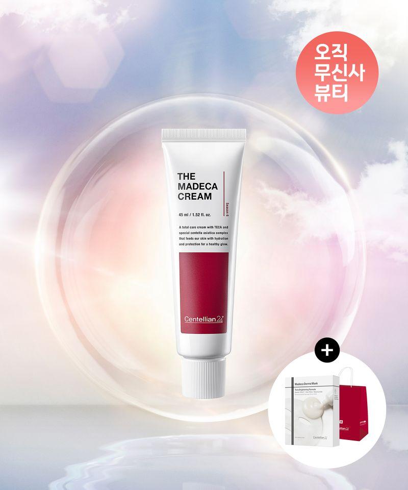 [Moisture & Firming SET] The Madeca Cream 45ml X 3 + Derma Mask 10 Sheets (Select 1)