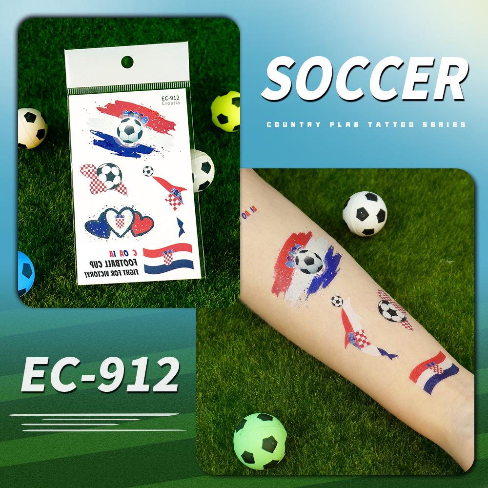 Ruikalong USA Canada Mexico Flag Waterproof World Cup Tattoo Stickers