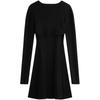 Calvin Klein Elegant Casual Black Slim Knit Dress Set Women Dresses Space-Black J224575