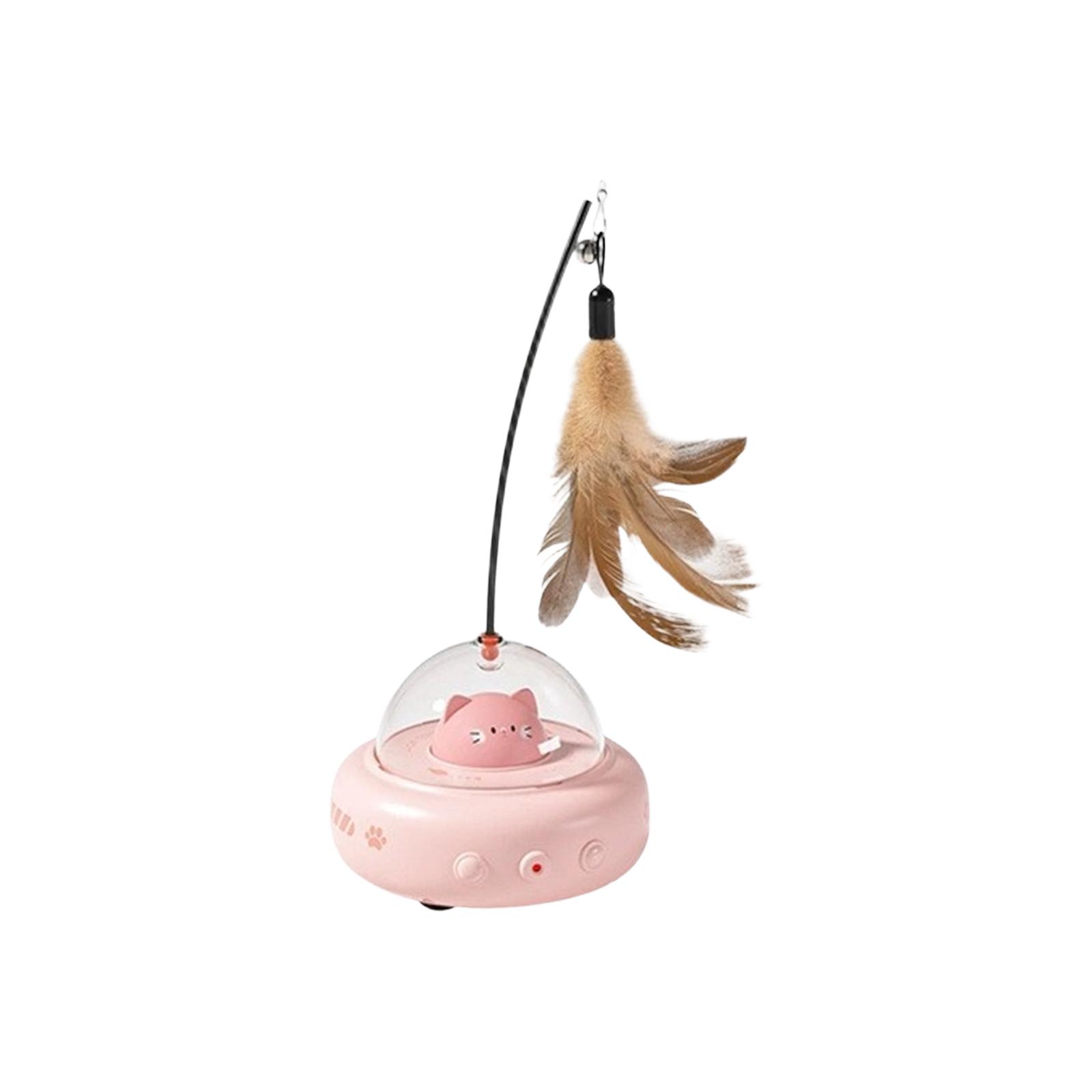

Automatic Teasing Toy For Relieving Boredom, Electric Induction Toy With Feathers, Teasing Stick, Pet Supplies One Size рожевий