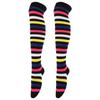 Overknee Rainbow Striped Stockings Colorful Knee Thigh High Socks  Halloween Party