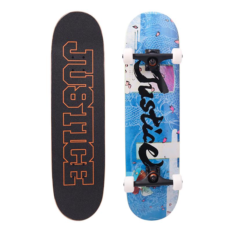 JUSTICE Boiling Point Adult & Teen Double Kick Skateboard