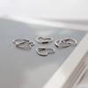 J.Lauren 91M02025 Heart Ring Silver Earrings