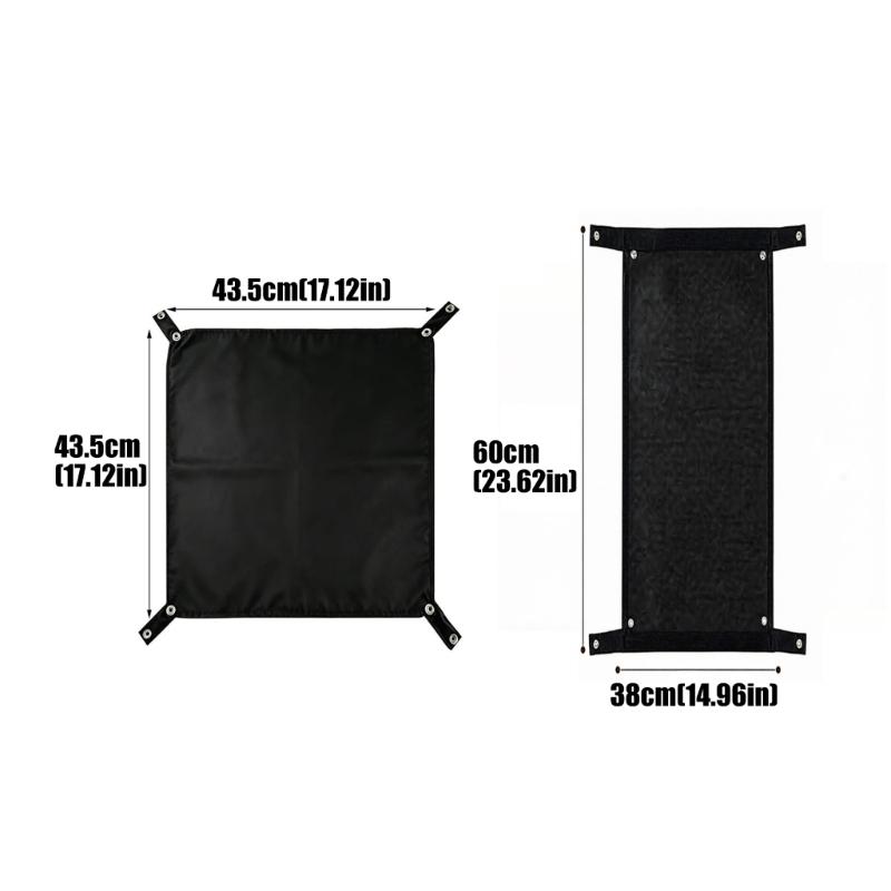 Dark Cloth Pet Bike Basket Cover, Corner Cord Shade Panel for Open Basket Travel and Quick Put-Away Between Pauses