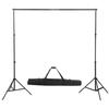 VidaXL Système de support de toile de fond 300 x 300 cm Noir