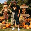 Men's Loose Fit Casual Shorts with Large Pockets Halloween Print