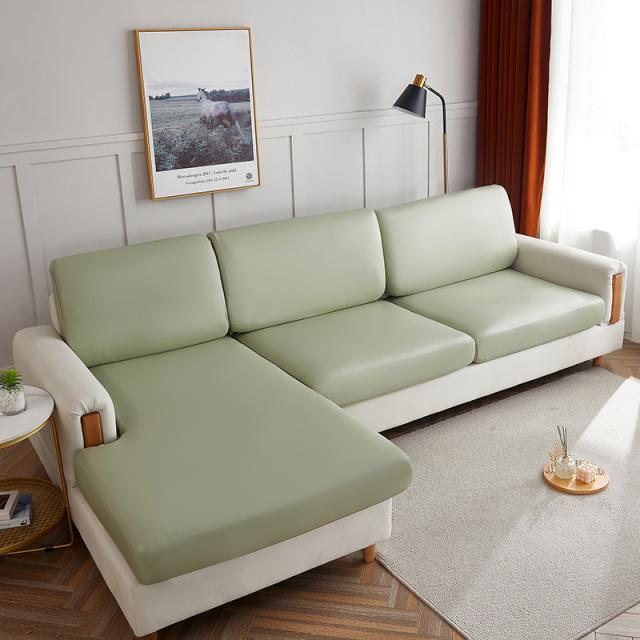 PU-Leder-Sofa-Sitzkissenbezug, wasserdicht, schmutzabweisend, Schonbezug, Sitzschutz, Eck-L-förmiger Sofabezug, Sofakissen