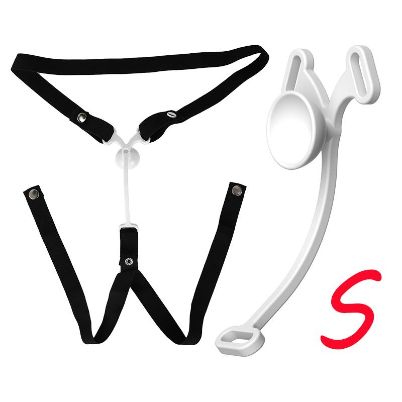 Male Penis Ring Chastity Cage Anti-off Device Elastic Band Auxiliary Belt Adjustable Underwear Rope Scrotum Ring Sissy Sex Toys