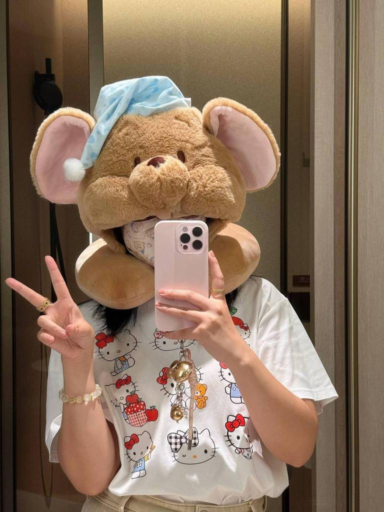 Zootopia Nick And Judy Cartoon Plush Hooded Neck Pillow With Pp Cotton For Kids