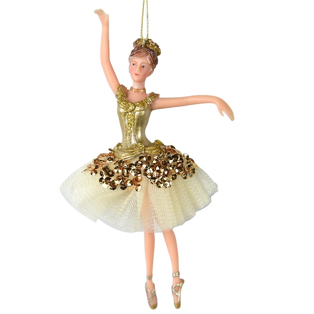 Christmas Ornaments Stree Decoration Girl Bithday Gift Xmas Plastic Hanging Decoration Dancing Silver Tutu Ballerina Christmas Gifts