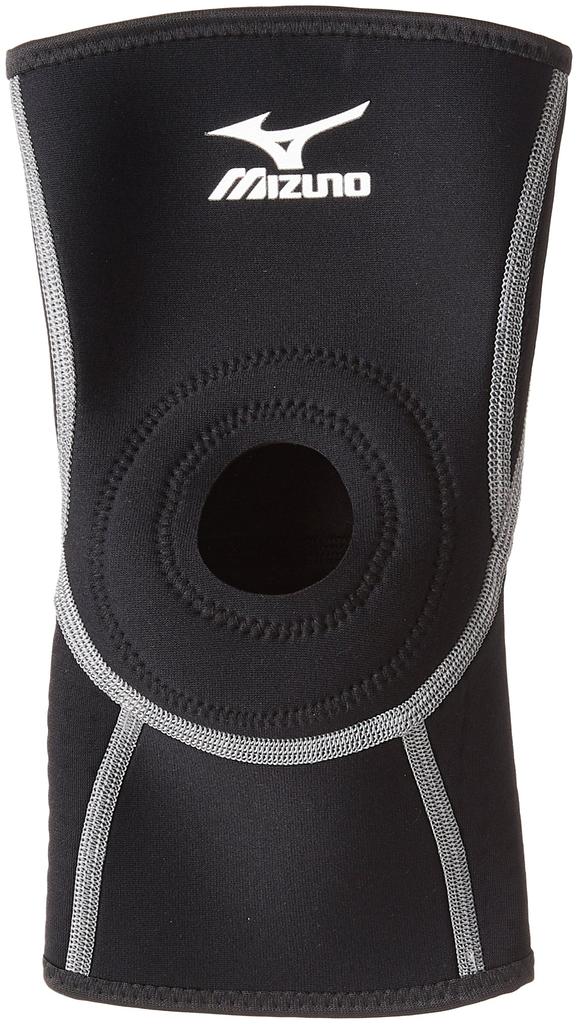 Mizuno Biogear Knee Support 52JJ4A95 XL above the (Unisex/1 Piece) Black, (48-53cm/10cm knee)