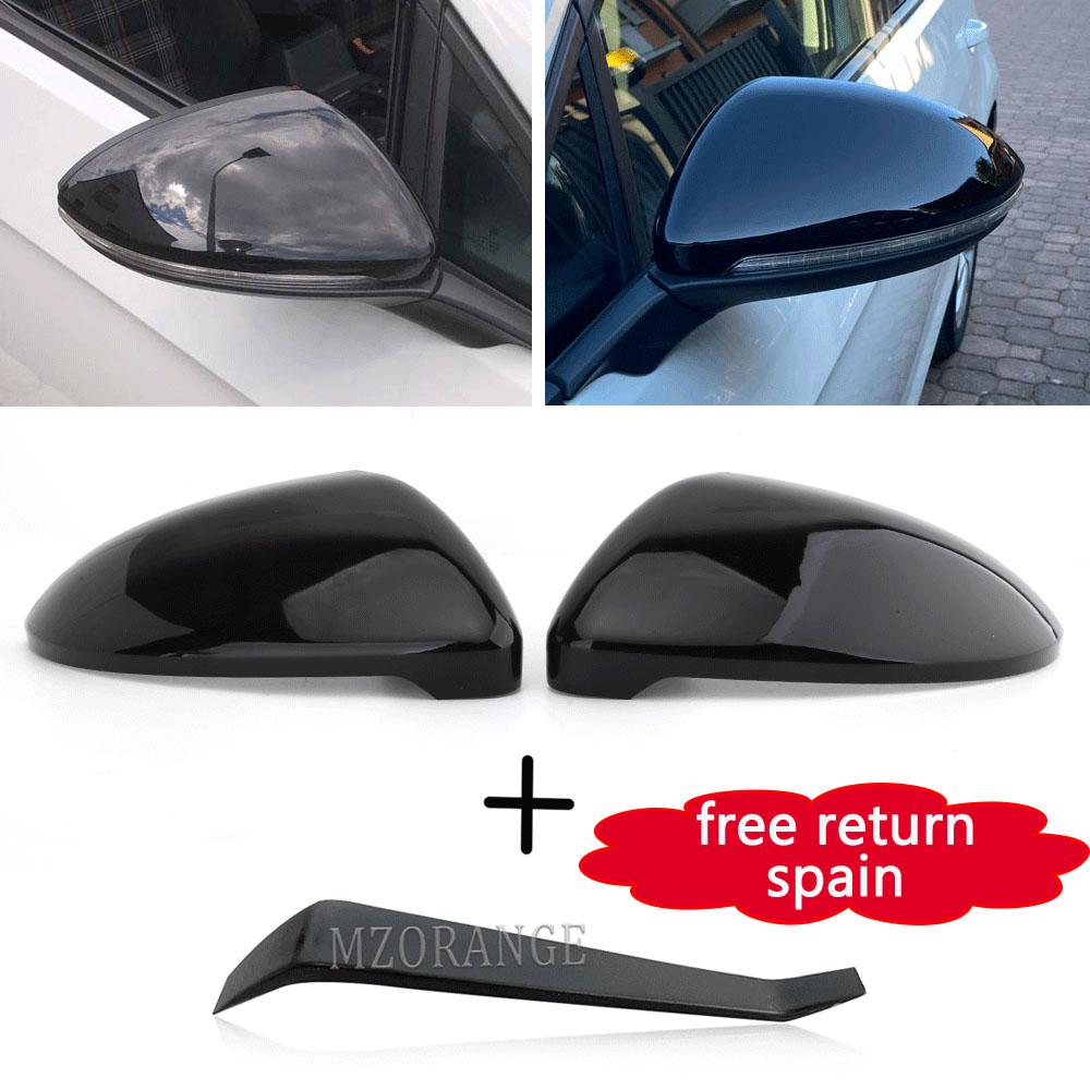 

для VW Golf 7 MK7 7.5 GTI MIRRORS крышки Крышка бокового зеркала заднего вида из углеродного волокна FOR Touran Door Wing Корпус зеркала