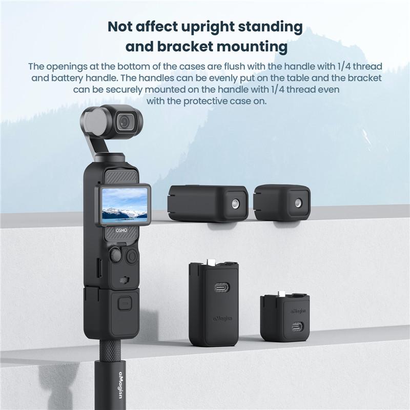 Silicone Protective Case for DJI Osmo Pocket 3 All-round Protection Anti-lost Rope Case for Pocket 3 Accessories