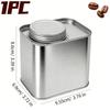 3/1x Tinplate Iron Can Coffee Bean Tea Home Kitchen Spices Powder Herbs Airtight Cans Outdoor Camping Packaging Storage Tin Box
