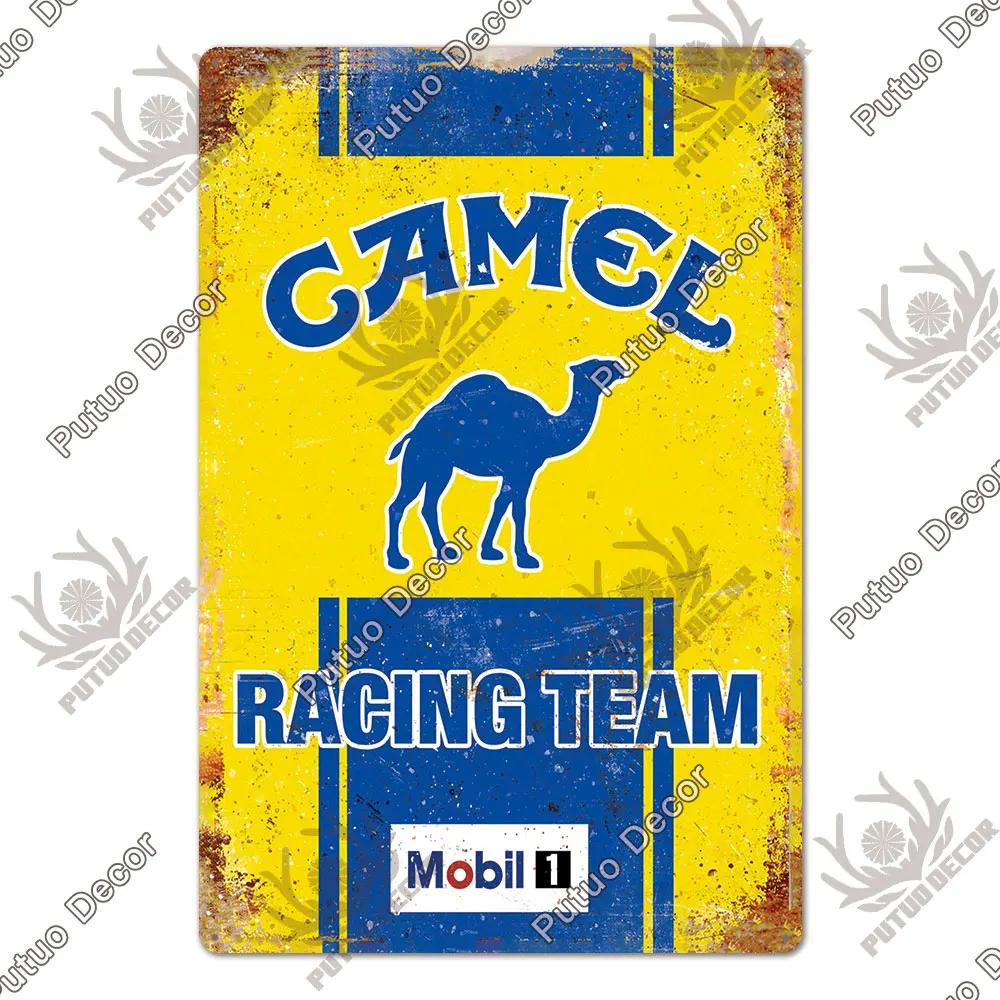 Putuo Decor Gas Oil Garage Vintage Metal Signs Tin Sign Retro Garage Decor Bar Pub Garage Gas Station Decorative Iron Plates