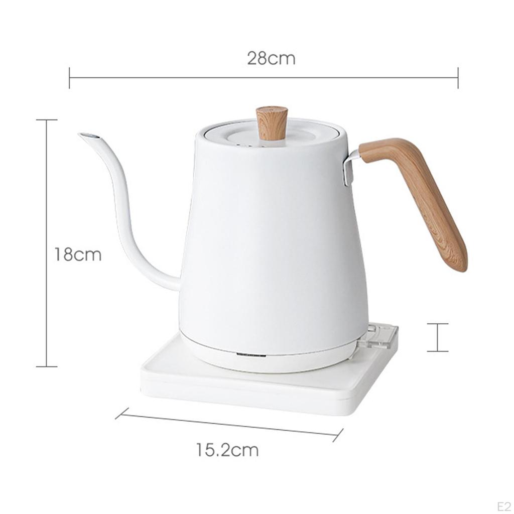 Electric Tea Kettle Leakproof Teapot Fast Boiling for Office Restaurant White
