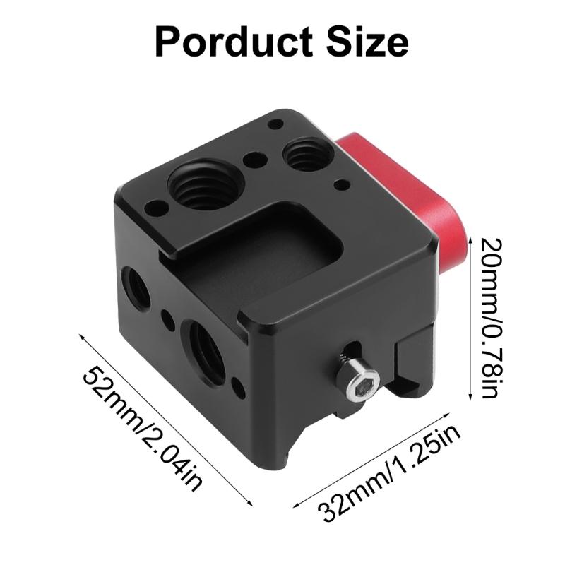Gimbals Monitors Mount Holder for O Handhelds Stabilizers Mounting Plate Extension 1/4" 3/8