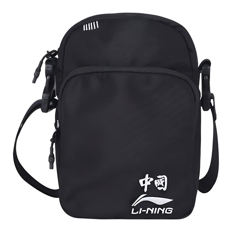 New LiNing Polyester Crossbody Bag, Shoulder Bag Regular Unisex Black ABDS691-1