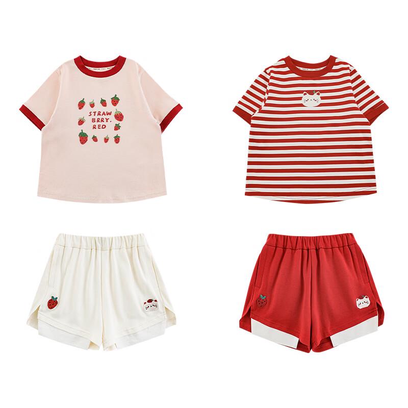 Girl's Summer Cartoon Short Sleeve Set