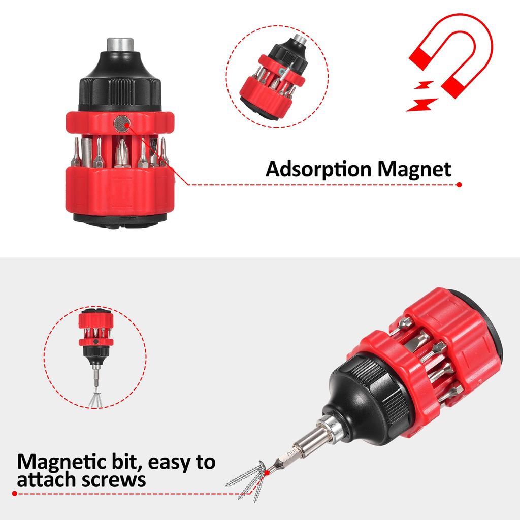 12 In 1 Multifunction Mini Combination Ratchet Screwdriver Kit Multi Bit Set Multi Screwdriver Tool Mobile Phone Repair