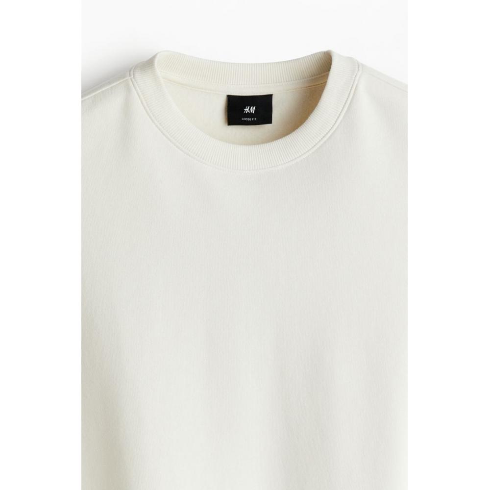 H M Loose Fit sweatsHirt creaM Color